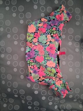 Victoria's Secret Black Floral Bikini  Top